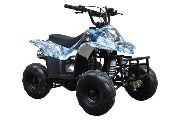 110cc Quad Bike Blue F1 image 0