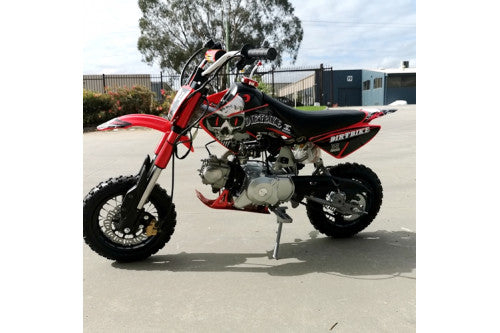 50cc MK2 Dirtbike Electric Start - Auto - Red image 0