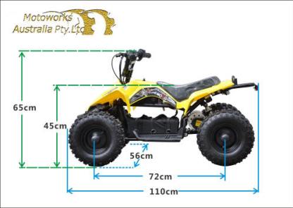 49cc Big Wheel Sports Quad Pink F1