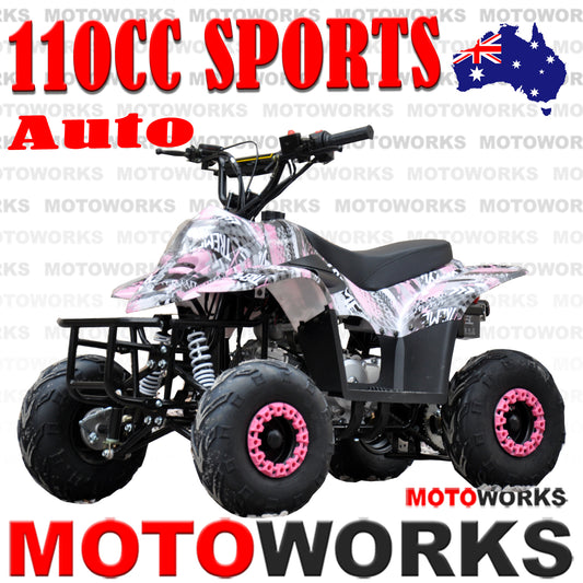 110cc Quad Bike Pink F1